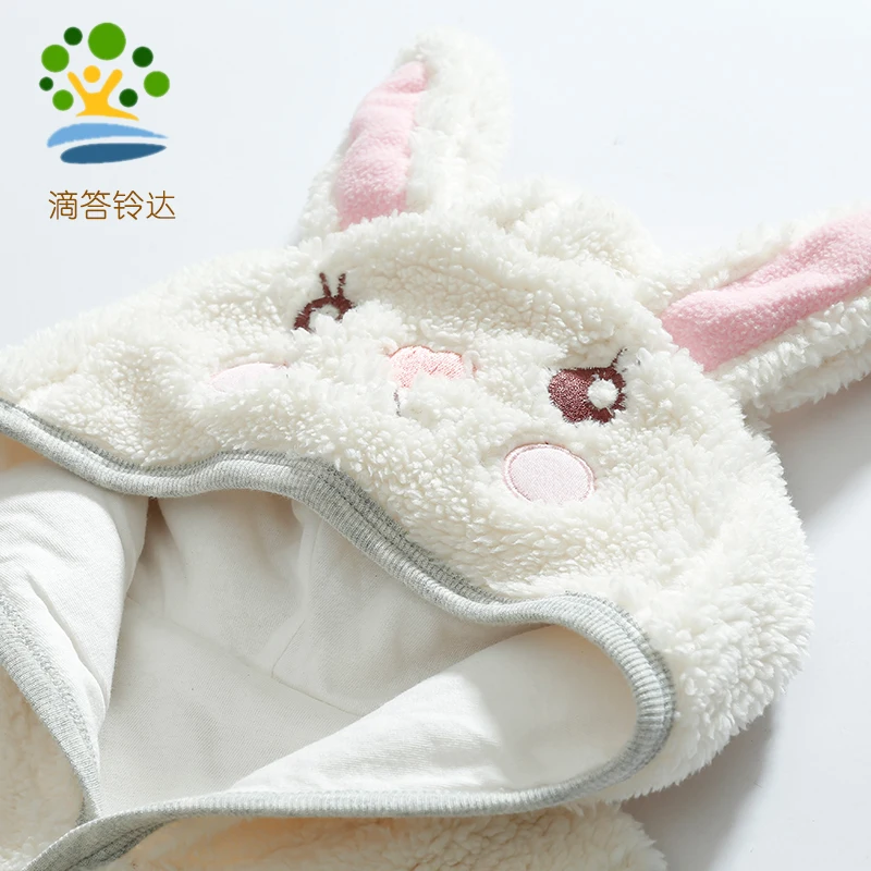 
Outdoor Polar fleece vest For Kids Wholesale Custom Rabbit Design Baby Vest Hooded Waistcoat 