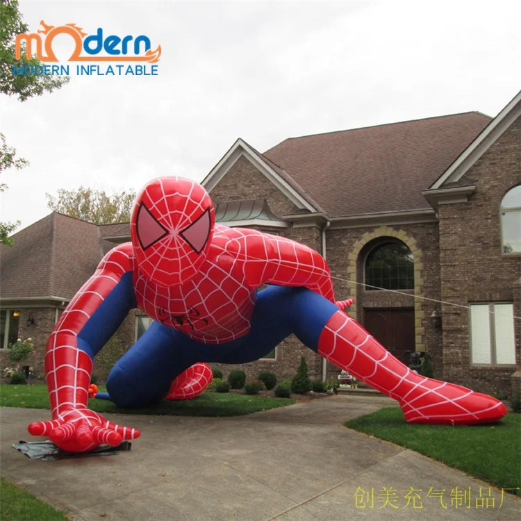 Giant inflatable spiderman model , attractive inflatable super heroes model , inflatable parade balloons