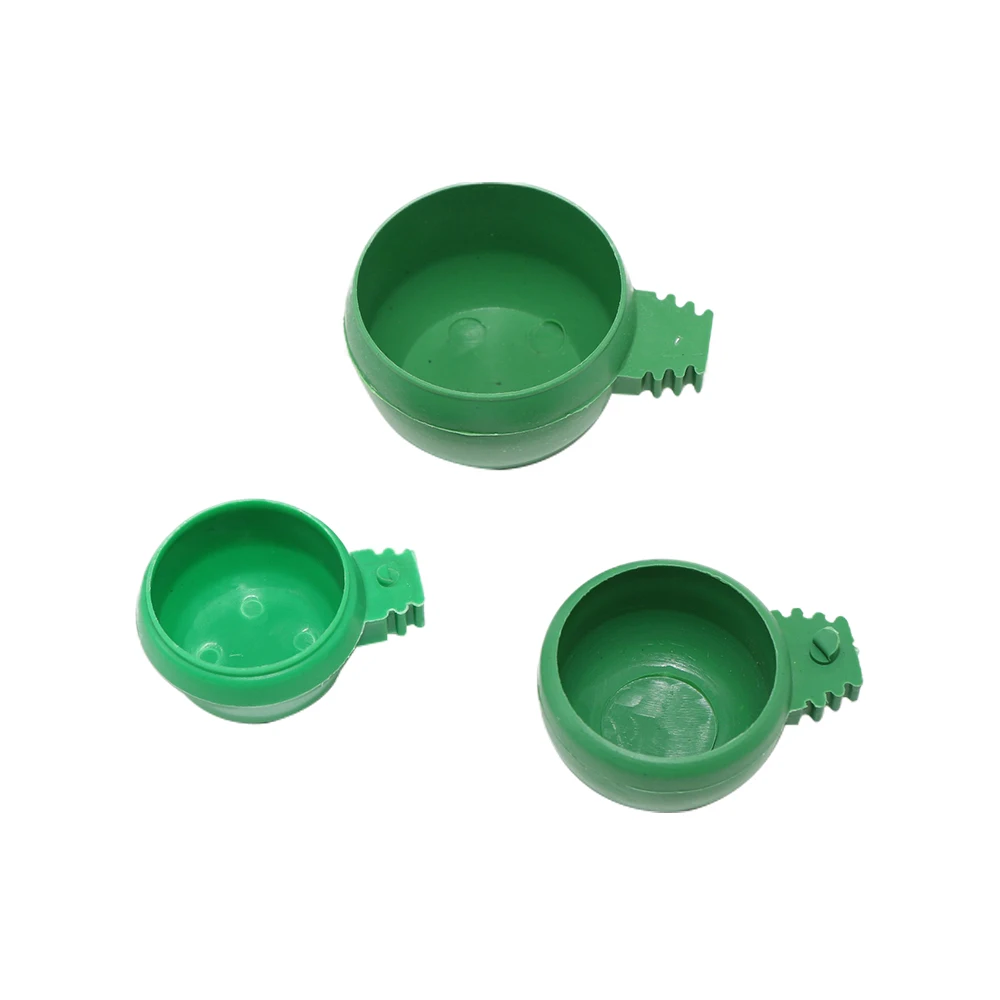 Good Quality Bird Food Water Bowl Feeder Plastic Parrot Pigeons Birds Feeding Trough