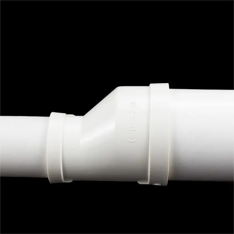 White PVC Drain Pipe Offset Reducing Connector Inner Dia 50 75 110 160mm Adapter Pipe Fittings For Drainage Systems