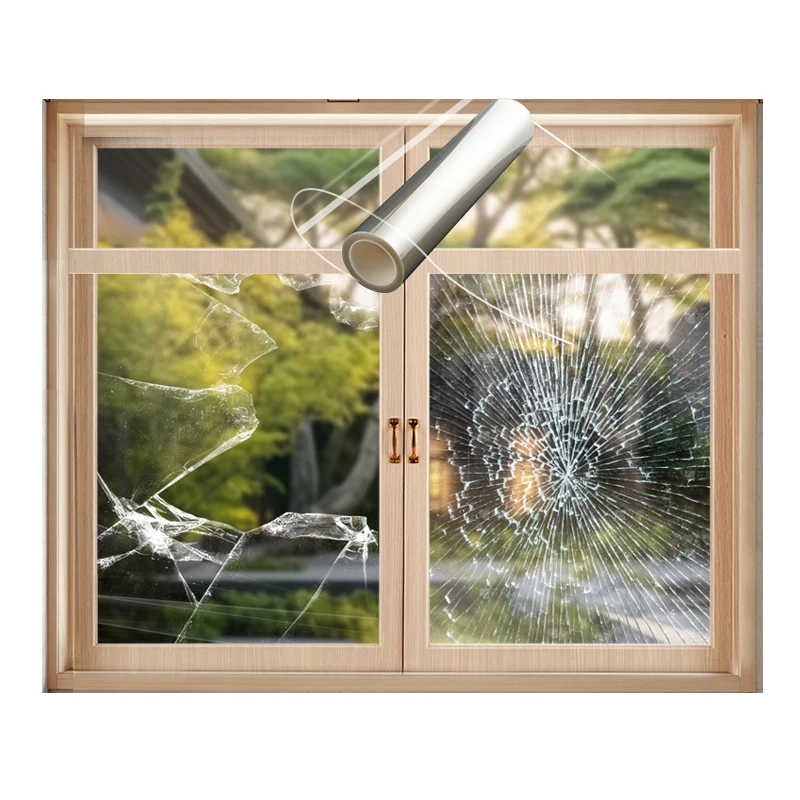 Top Quality Low Price Pe Self Adhesive Transparent Protective Film For Glass Window