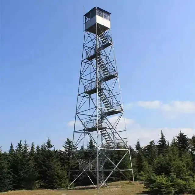 Wholesale Cheap Price Fire Station Training Angle Lattice Steel Watchtower Observation Tower