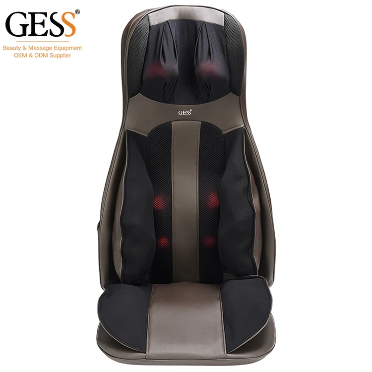 Electric Portable Heating Vibrating Back Massager Chair In Cushion Car Home Office Lumbar Neck Mattress Pain Relief