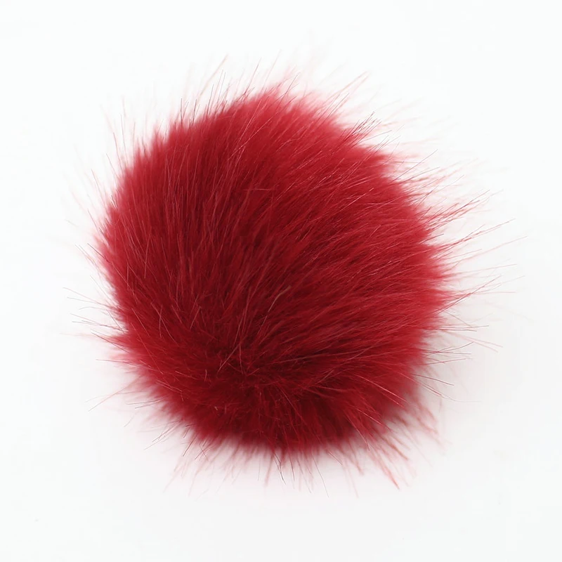 Оптовая продажа, брелок с шариком из искусственного меха, разноцветный окрашенный Радужный помпон из искусственного меха