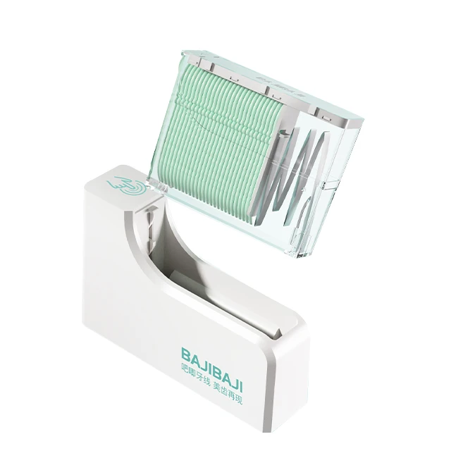 Custom Logo Innovative Products 2024 Electronic Smart One Touch Floss Device for Dental Floss Picks