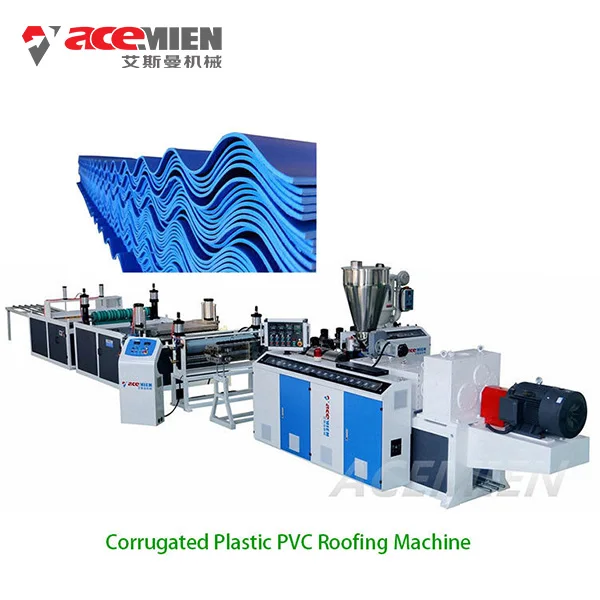 PVC ASA roofing tile extruder machine plastic roof production line