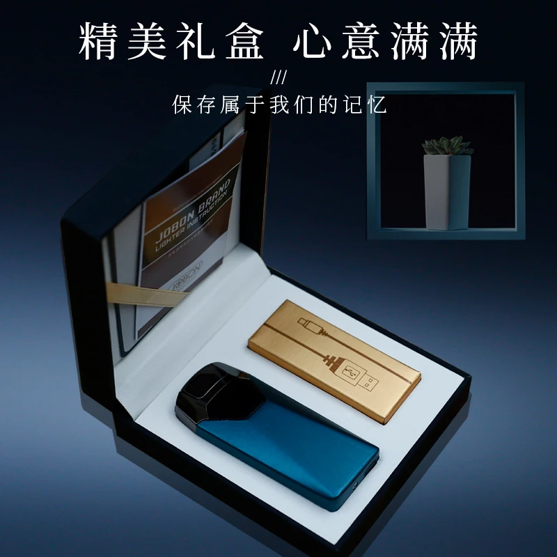 Qianxun Cigarette Electric Electronic Usb Candle Rechargeable Wholesale Metal Fancy Smoke Lighter Custom logo Bulk