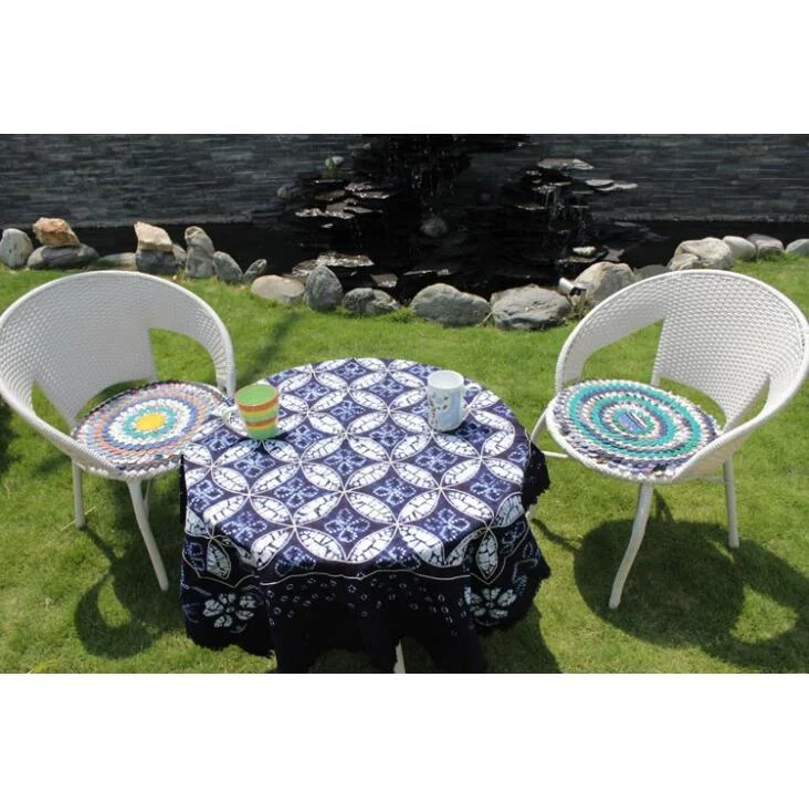 Кружевная Вязаная скатерть в американском стиле, декоративный чехол, журнальный столик, белая скатерть