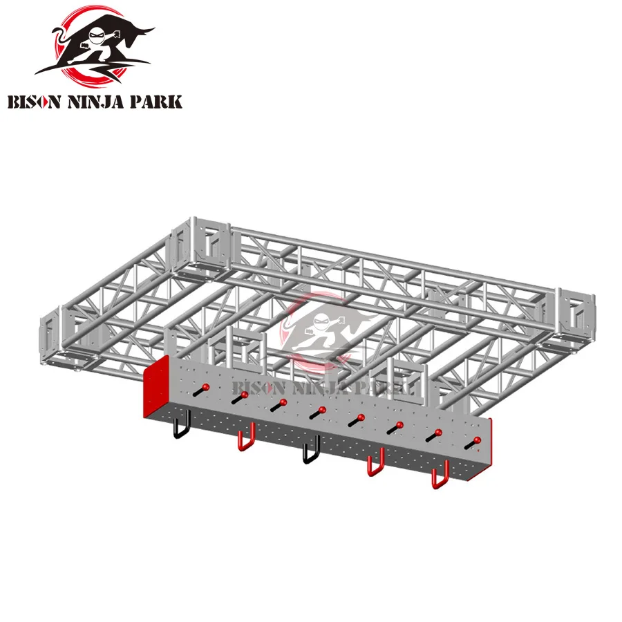 Indoor ninja warrior course playground equipment for sale