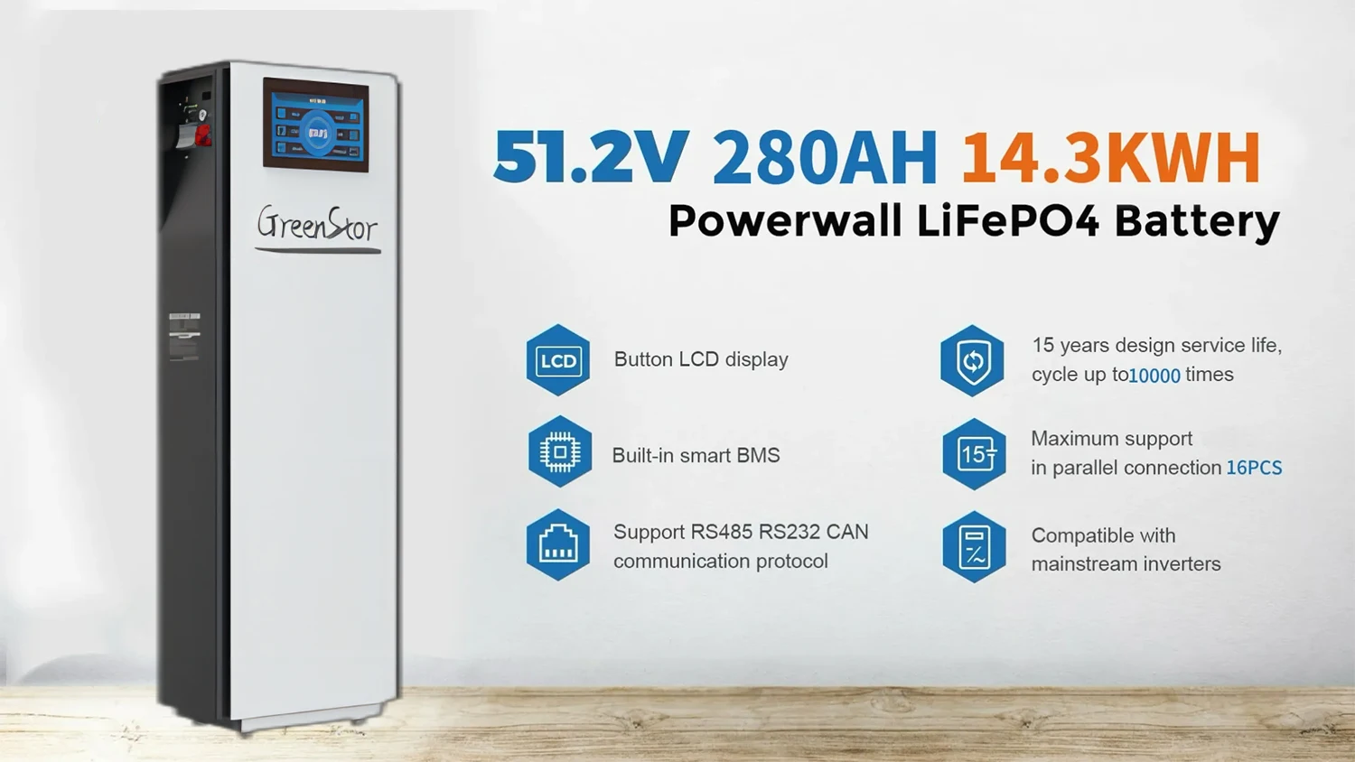 48 Вольт 300 А · ч литий-железо фосфат po4 жизнь 51 2 В 300А life4po батарея lifepo4 280 мАч от производителя