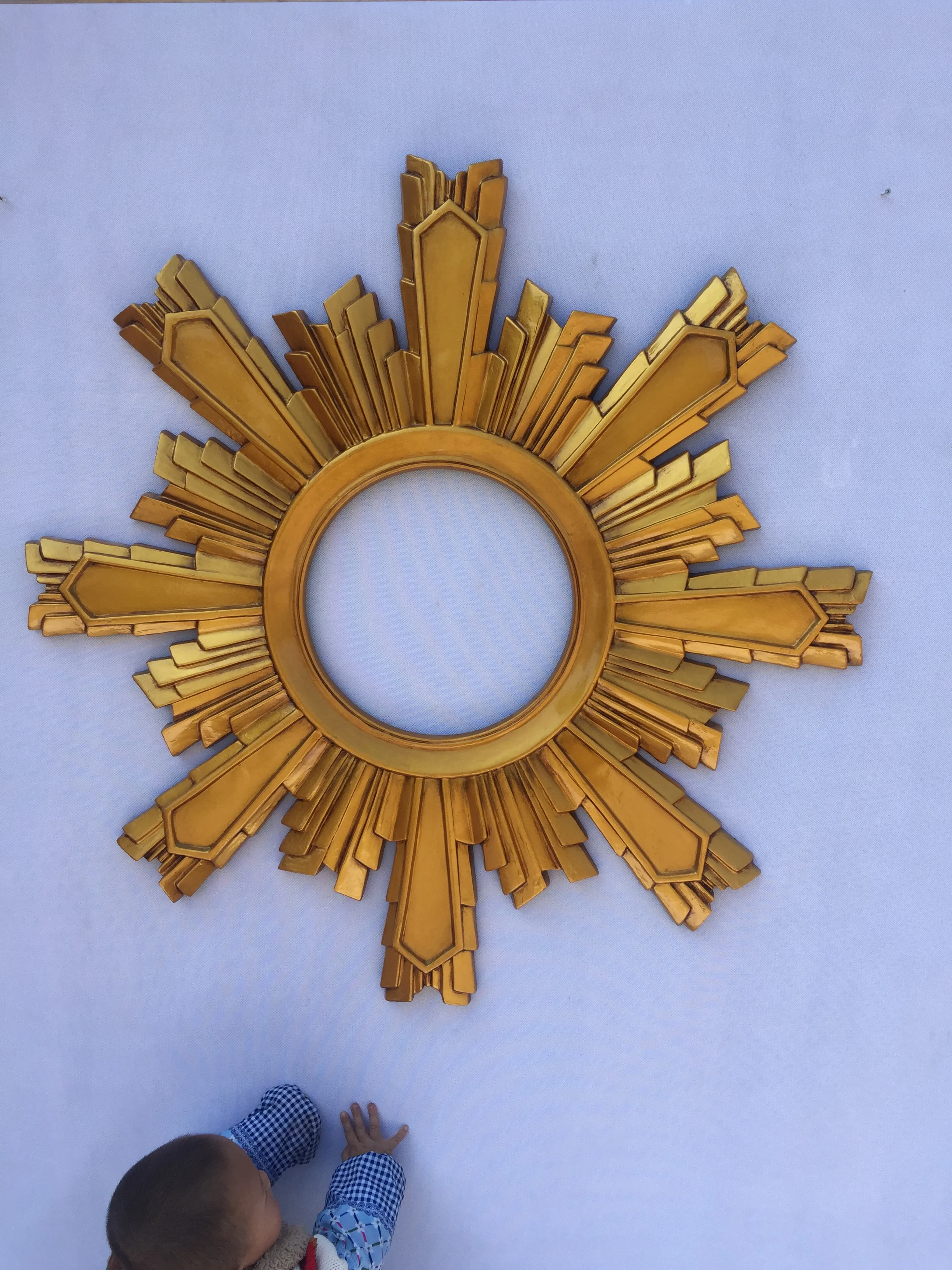 Popular Antique Mirror Frame Vanity Carved Polyurethane Wall Fancy Bedroom Dressing Mirror