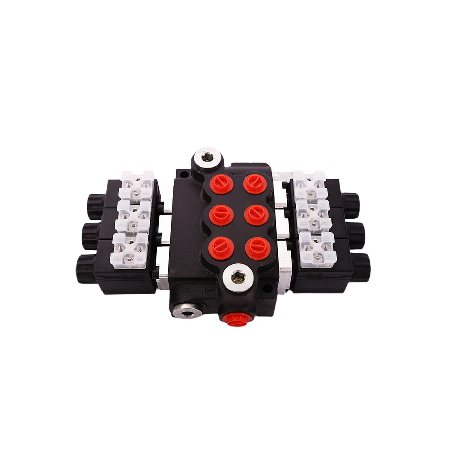 mini excavator hydraulic selector control valve solenoid 3 way spool valve distributors Z50 hydraulic valves