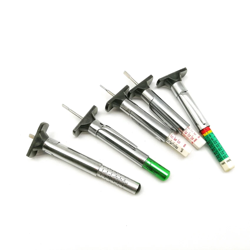 Wheelsky hot sale metal quality 0-35mm black digital design tread depth gauge