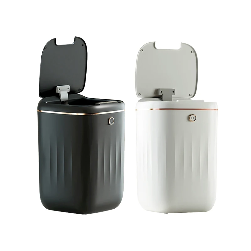 High-Capacity Pedal Bin Trash Can Waste And Dust Basket For Indoor Litter Can With Sensor Automatic Garbage Bins For Home Office