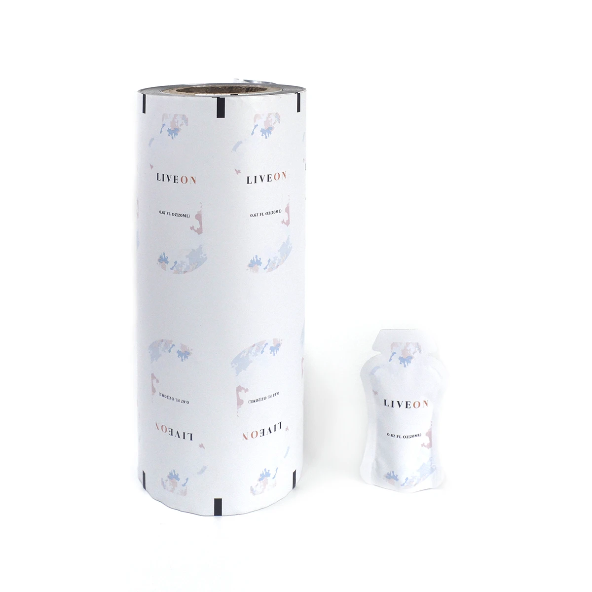 Custom Printed Food Packaging Roll Film Laminated Plastic Packaging Roll Sachet Roll OPP Rollstock Plastic Film