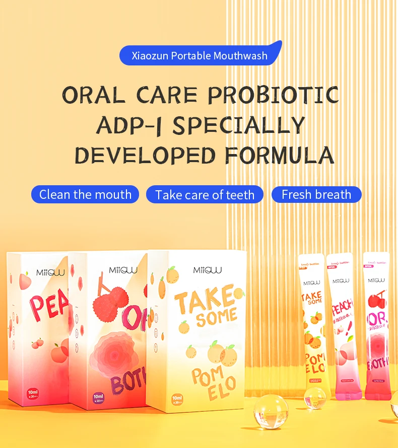 Wholesale Travel Size 10ml mouthwash, Oral Cleaning Disposable Portable ad Breath Remove Mouthwash