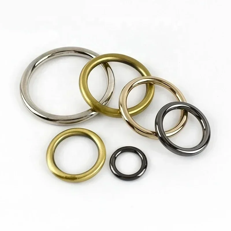 Meetee BF318 25mm Luggage Hardware Accessories Die-cast Seamless Ring Buckle Zinc Alloy Connective Circle Plating O Ring Buckle