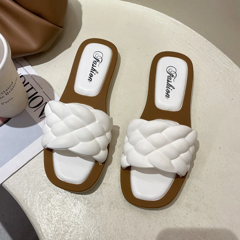 Outdoor Flat Sandals Slides Oem Custom Wholesale Fashion Stylish Women Lady Girls PVC Summer Shoes Summer Slippers Customer OEM