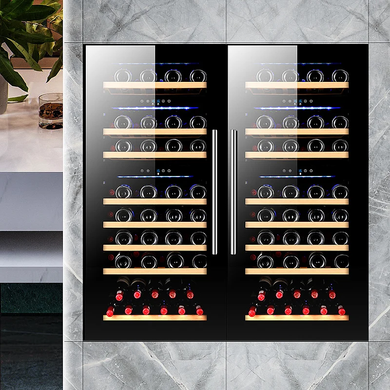 Wine fridge high quality Wine cellar home red Wine cooler chiller refridgrator multi- zone cabinet with compressor Y-JC220A