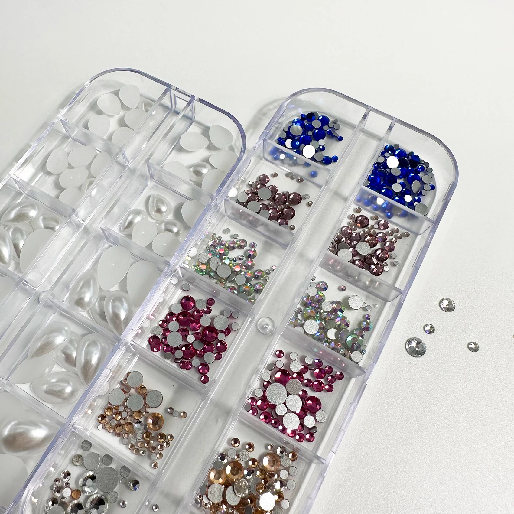 Hight Quality Multi Shape Glass Crystal Stone Decoration Design Flatback Nail Art Fancy Rhinestone Set Kit
