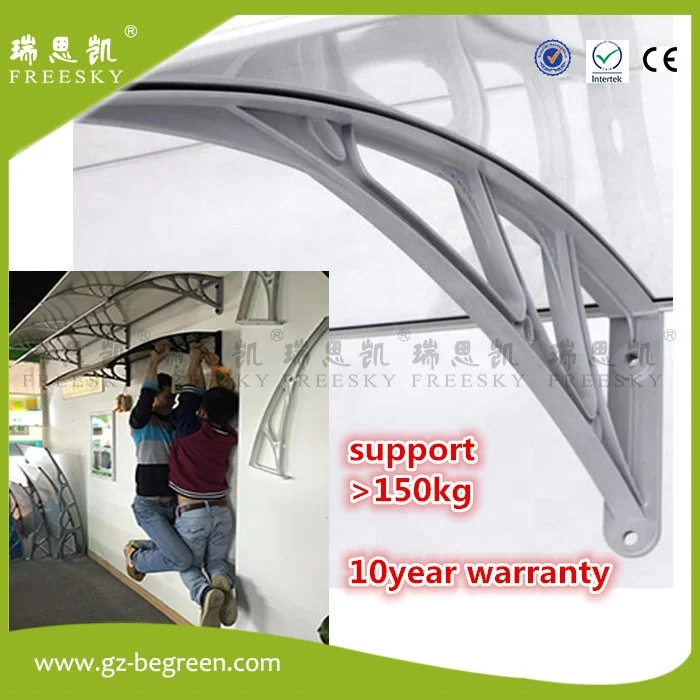 
retractable diy toldos polycarbonate awning,outdoor canopy with metal brackets 