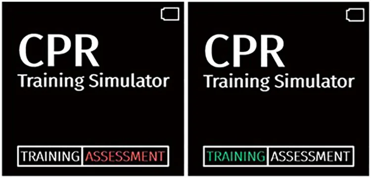El simulador de entrenamiento de RCP para entrenamiento de primeros auxilios retroalimenta los datos de entrenamiento en tiempo