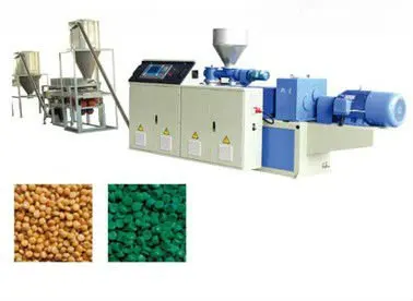 Single twin screw extruder with water ring cutting system for EVA TPR TPE high filling masterbatch