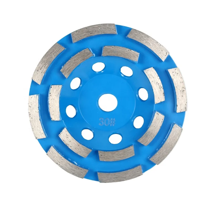 TRUE SHINE or JIANGXIN bar segment double rows Diamond  grinding Cup Wheels for concrete granite and marble manufacturer diamond tools factory