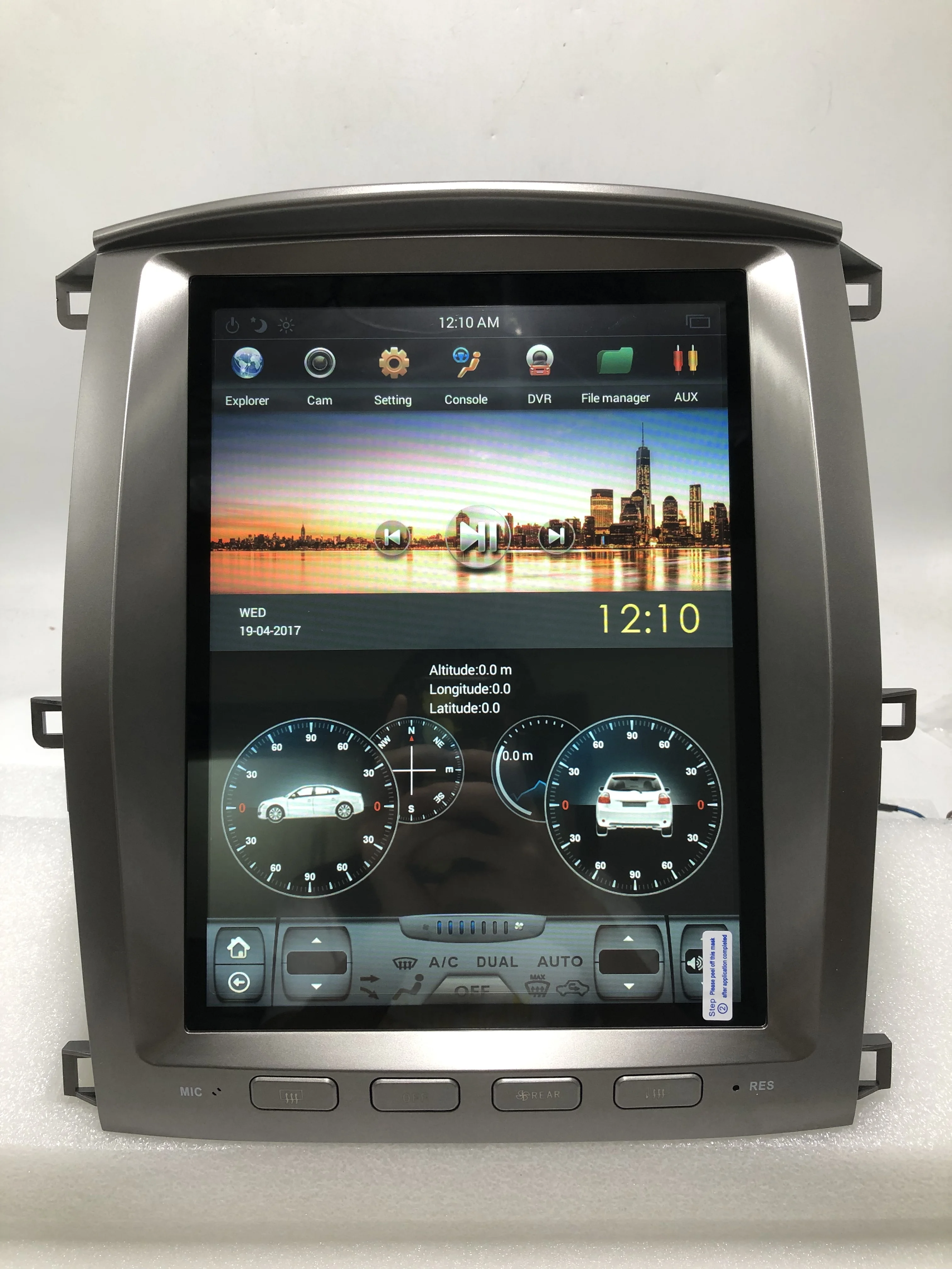  Оптовая продажа автомобильный DVD-плеер в стиле Tesla для Toyota Land Cruiser 100 2003-2007 автомагнитола с Wi-Fi BT Playstore