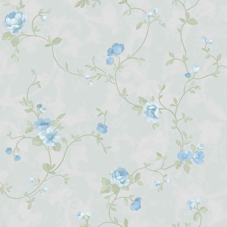 Home Interior Wall 3D PVC embossed flower Wallpaper for home walls