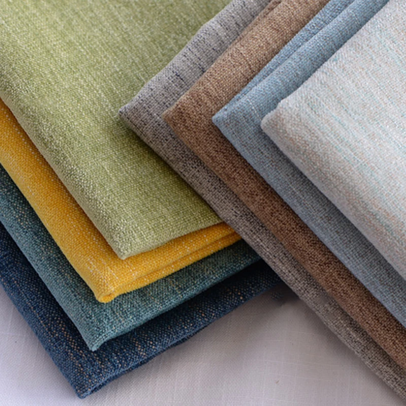 Fabric Factory Spot Wholesale Chenille Clothing Fabric 100% Polyester Two-Tone Fabric For Sofa