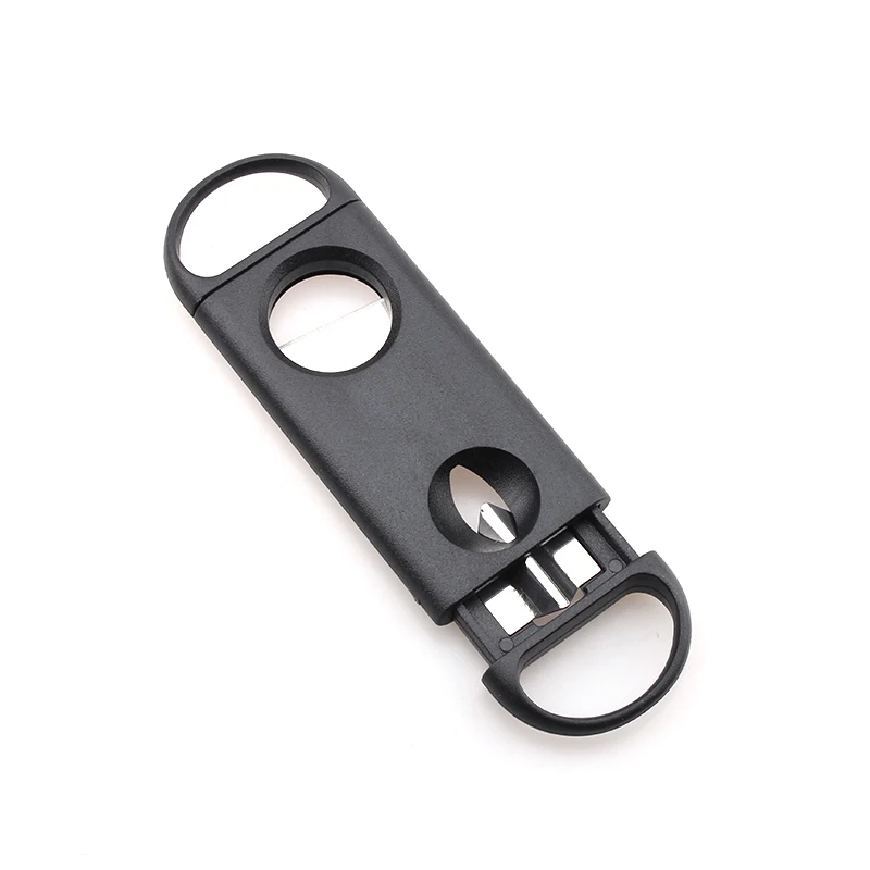 Custom Logo Cigar Knife Cutter Factory-Made Plastic Stainless Steel Cigar Accessories for Cigar Enthusiasts