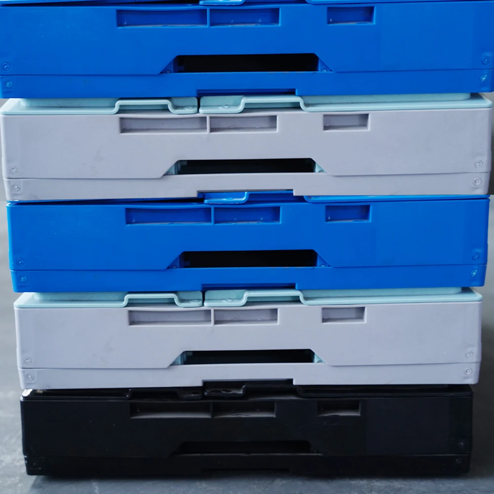 Manufacturer high quality small second hand stackable plastic shipping foldable crates for sale