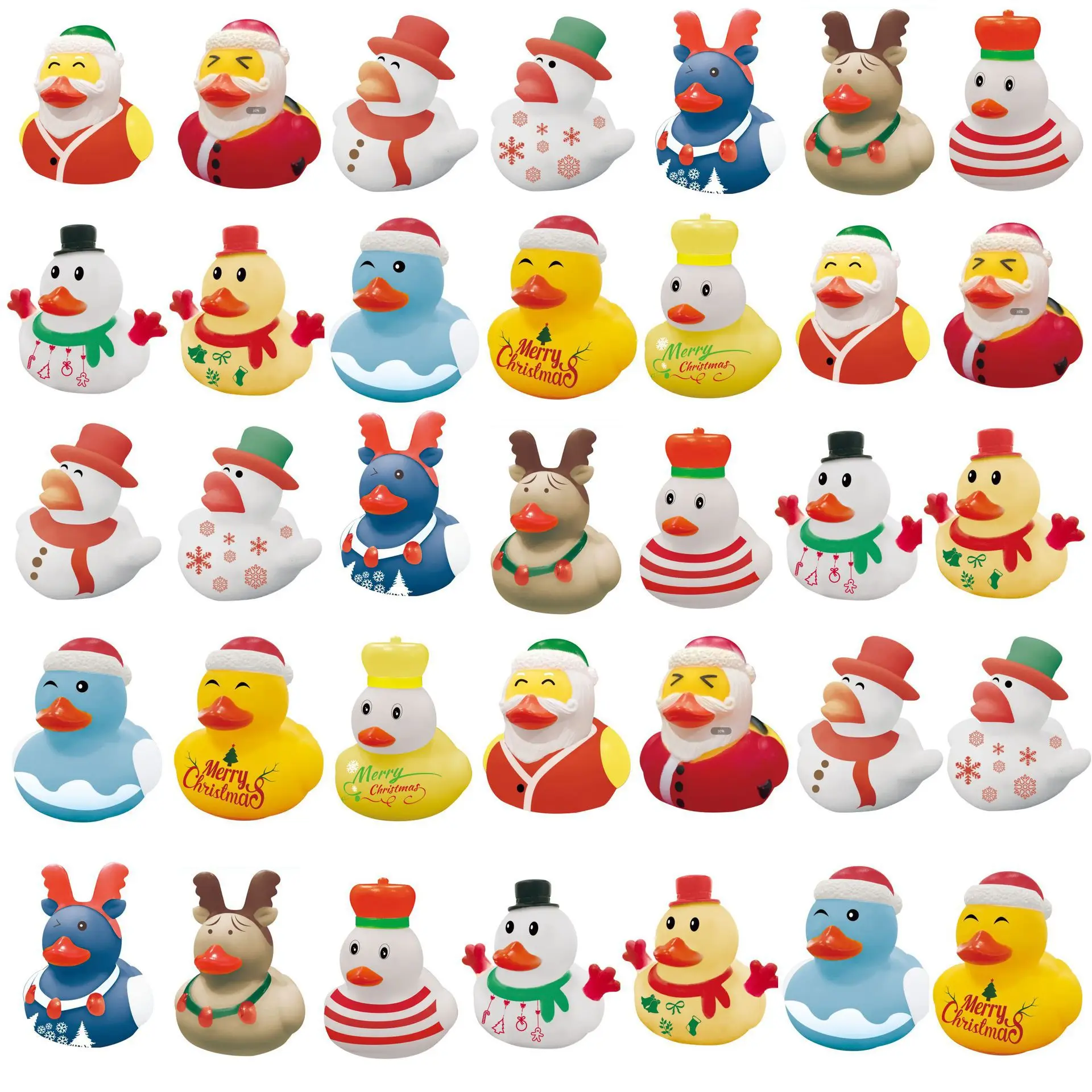 Hot Selling Christmas Mini Rubber Duck Bath Floating Duck Toy