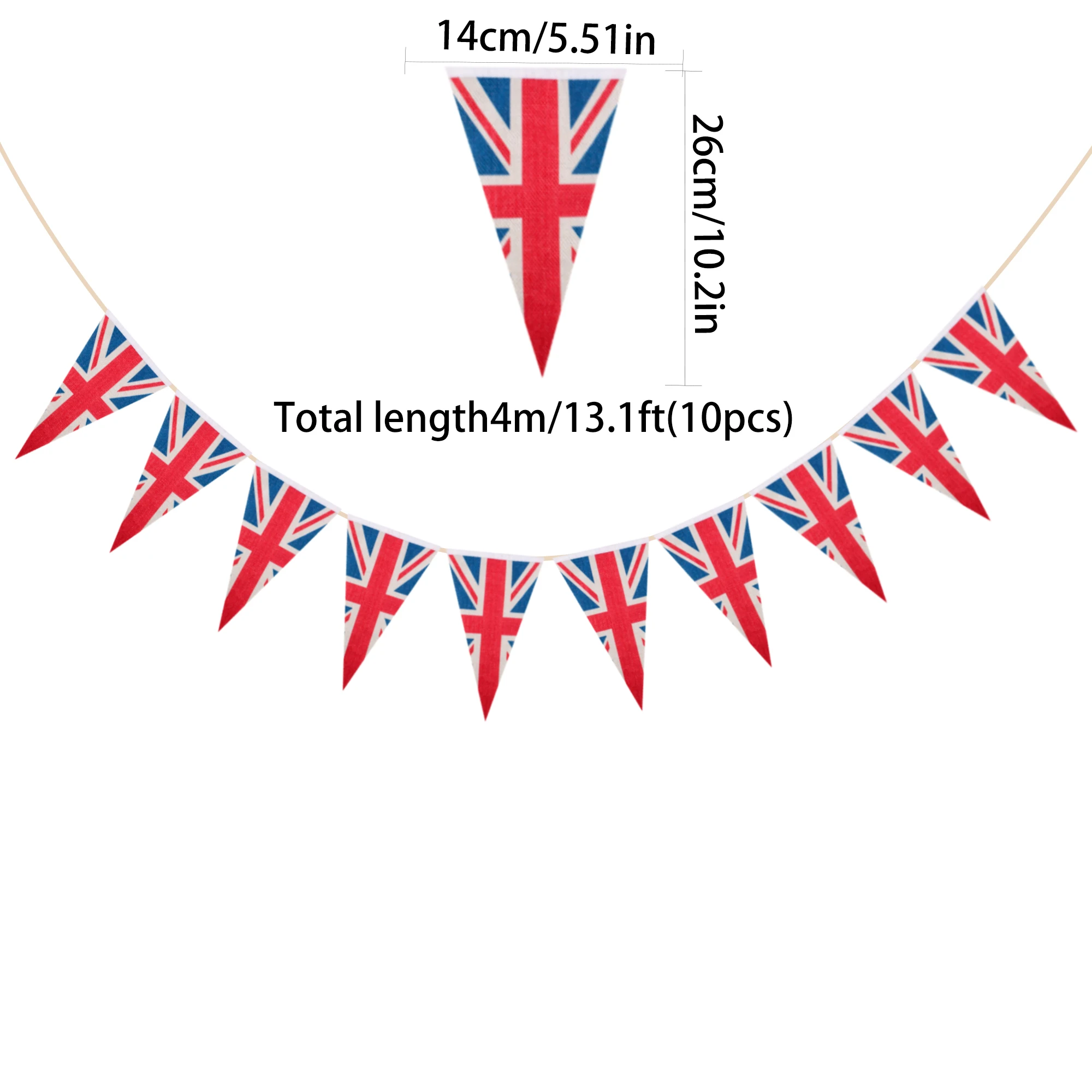 UK Banner Union Jack Triangular Bunting Pennant Flags Garland Outdoor Garden Decor British Party Decoration Bar Decor RC06281545