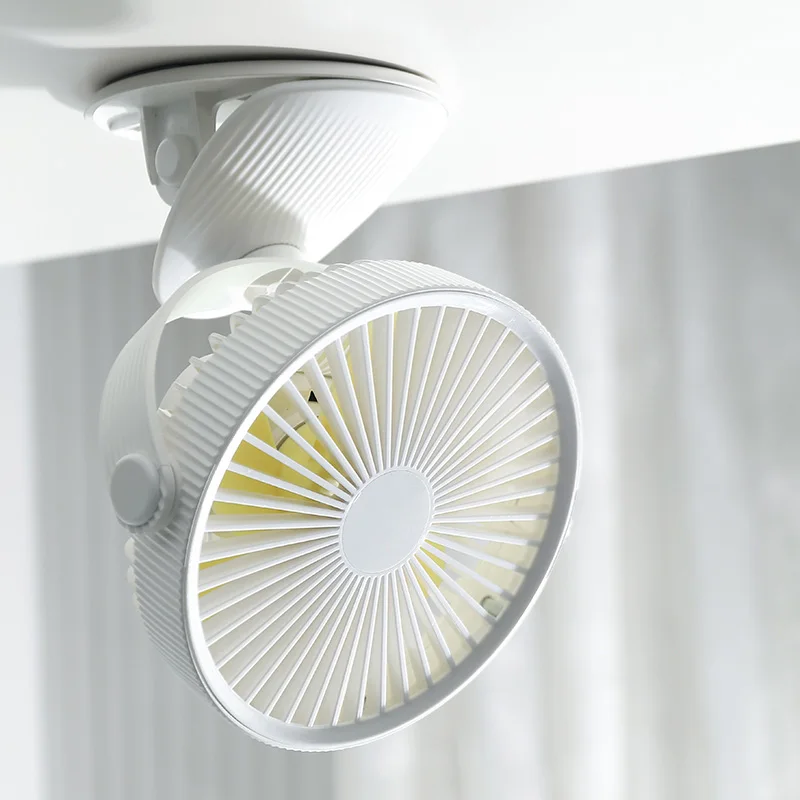 Factory Price Strong Wind 6 Inch Mini Clip Fan USB Rechargeable Portable Desk Fan