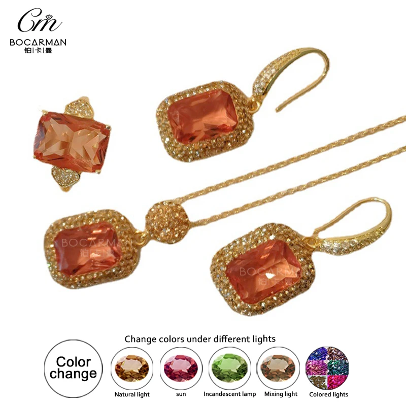 Artificial gemstone manufacturers Turkey color colored stone bauxite light color Sudan stone jewelry set