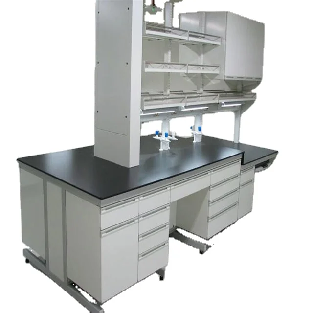 Factory Direct Customized Steel Laboratory Bench Wet C-Frame Design for School and Hospital Science Laboratories