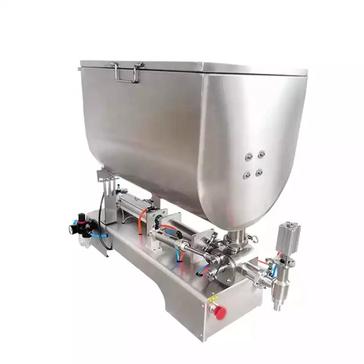 500U Horizontal Pneumatic U-Type Mixing Sauce Filling Machine Honey Tomato Sauce Filling Machine