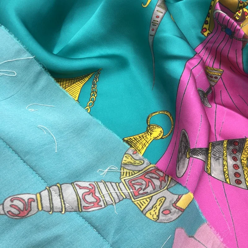 100% Heavyweight 19mm Silk Luxury Satin Fabric Organic Digital Printing Elegant Pillowcases Clothes Plain Style Dresses Garments