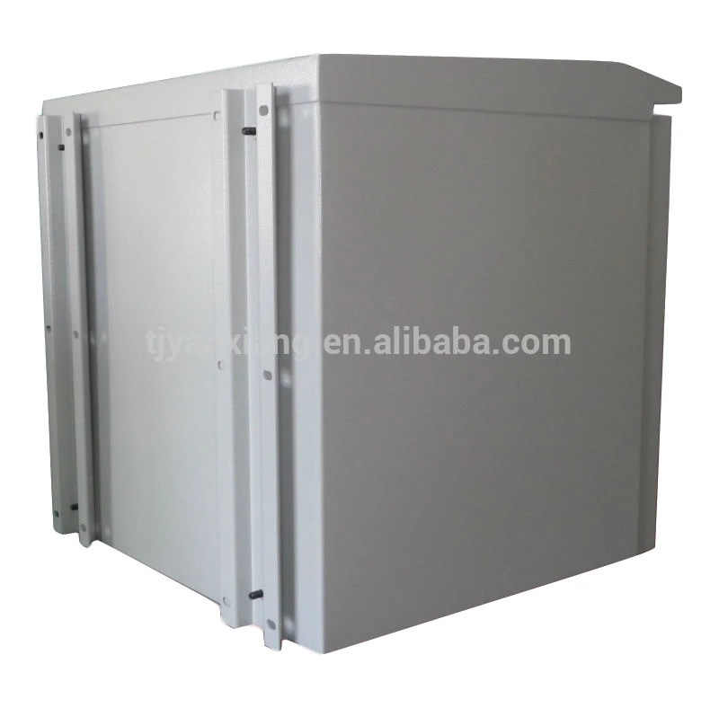 10U 19inch Outdoor pole installation solar battery cabinet waterproof electrical enclosure with air conditioner  SK-185T