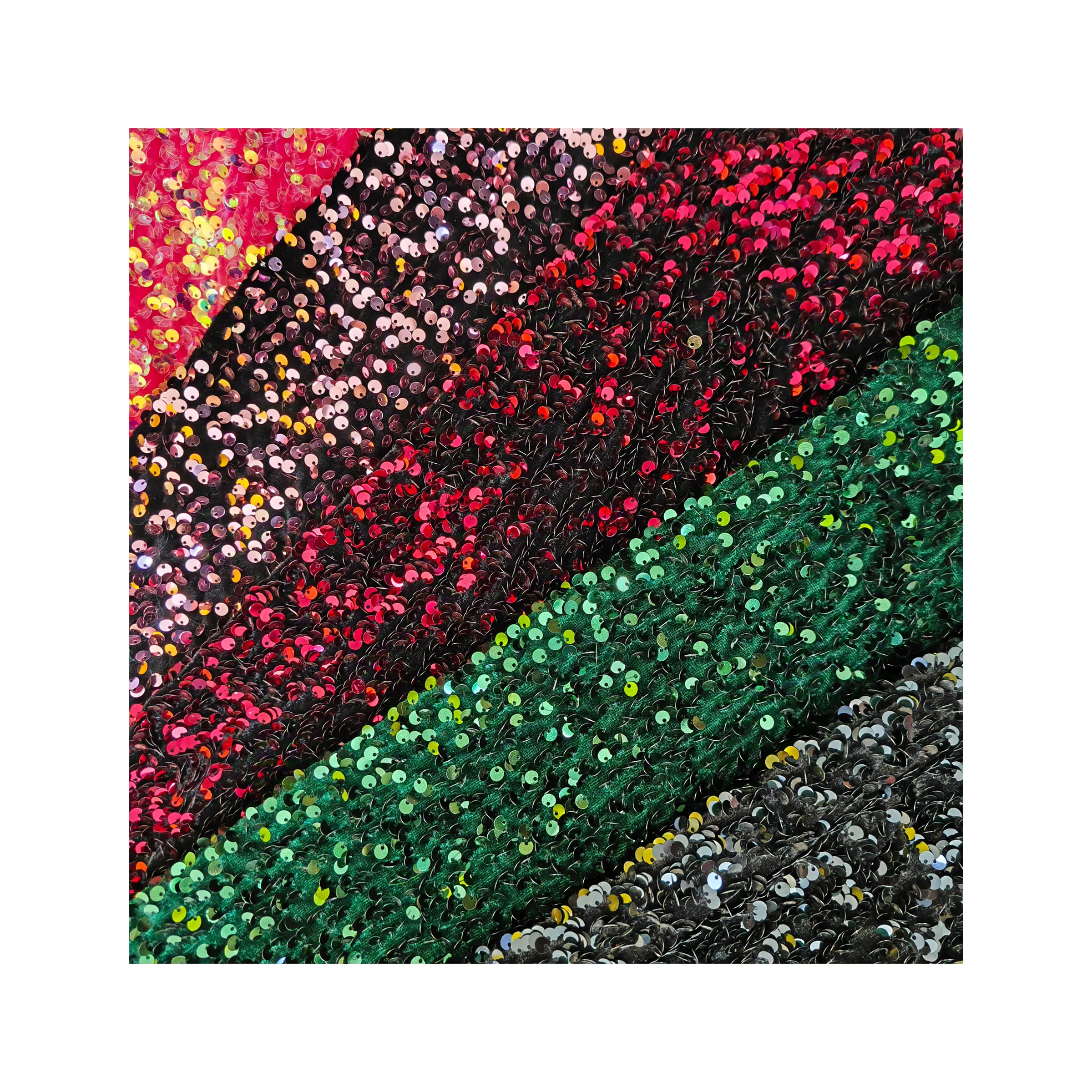 the factory directly sells sequin fabric for clothing