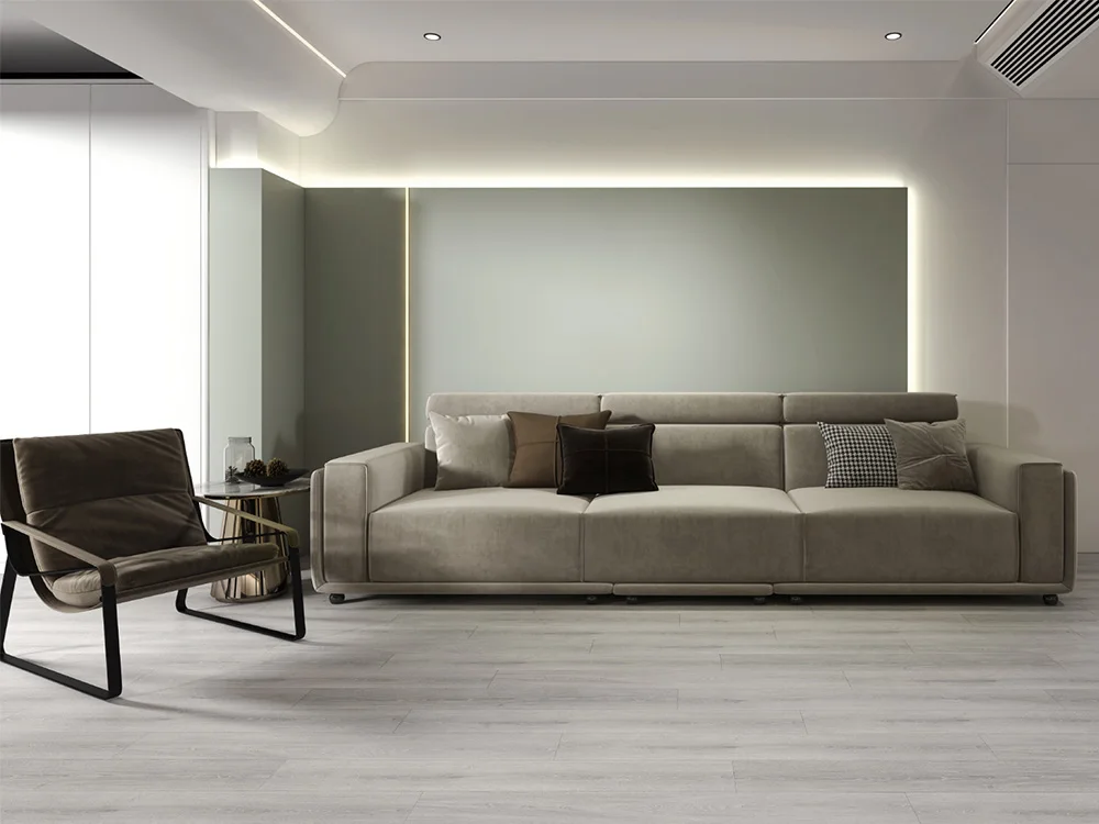 Modern Indoor Home Office  Water Resistant Wear Resistant Spc Floor  IXPE 8MM Spc Vinyl Flooring PVC Plastic Flooring