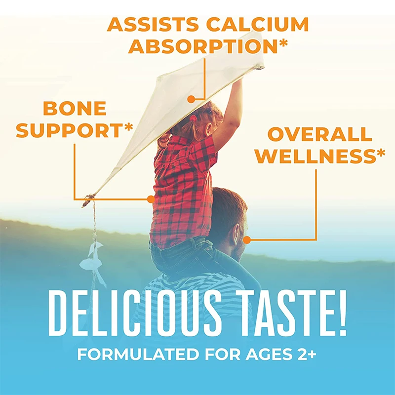 Vegan Support Bone And Immune Health Gummy Supplement Organic Calcium Vitamin D3 Gummies Private Label