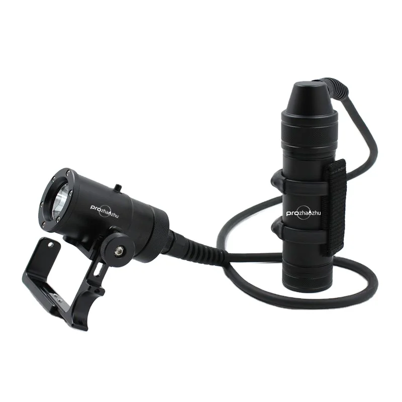 4000 Lumen Technical Canister Diving Lamp Rechargeable XHP70 LED IP68 150M Underwater Dive Light For Professional Divers