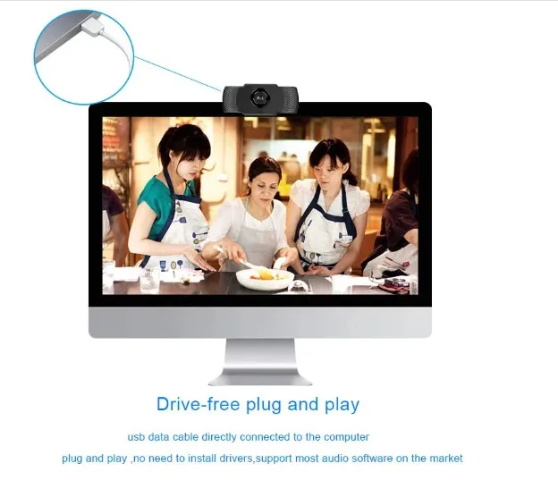 Popular 1080P HD uvc webcam stereo smart tv webcam for video chatting conferencing