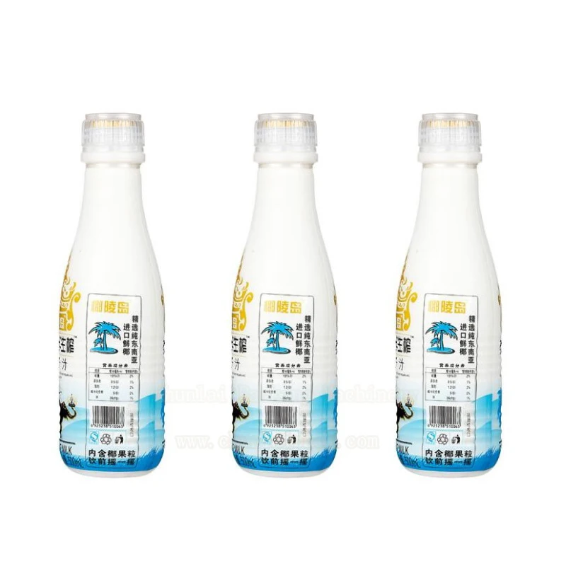 Auto Rotary Liquid Bottle Filling Sealer Custom 4 Nozzle Coconut Milk Container Foil Cutting Sealing Machine For Production Line