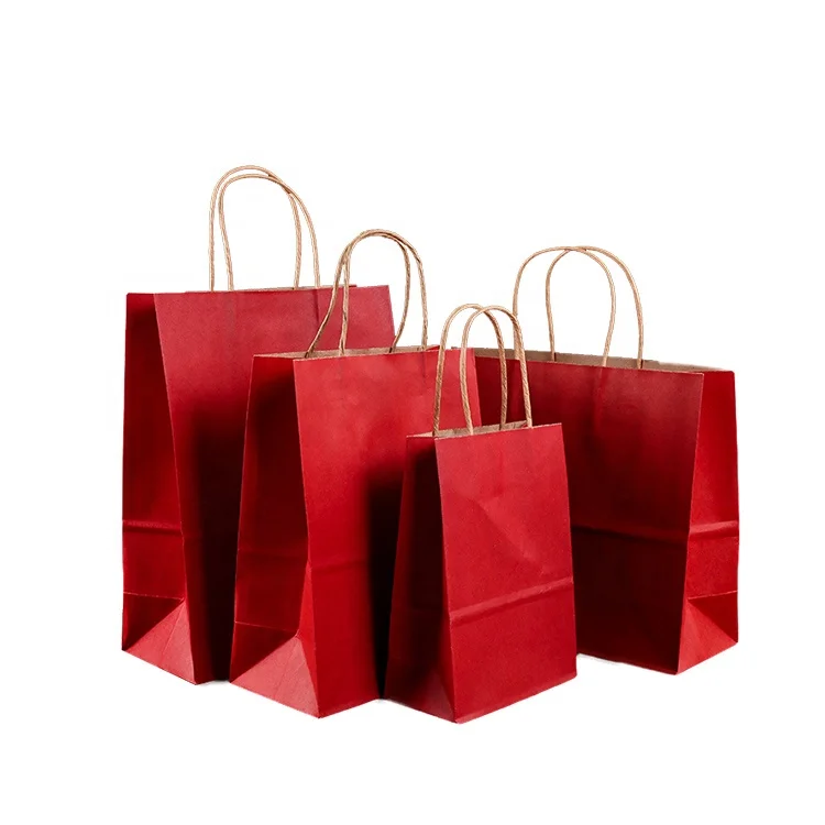 Custom lunch handmade take away fast food Multi Color Retail kraft paper bag for Wedding Party Favor