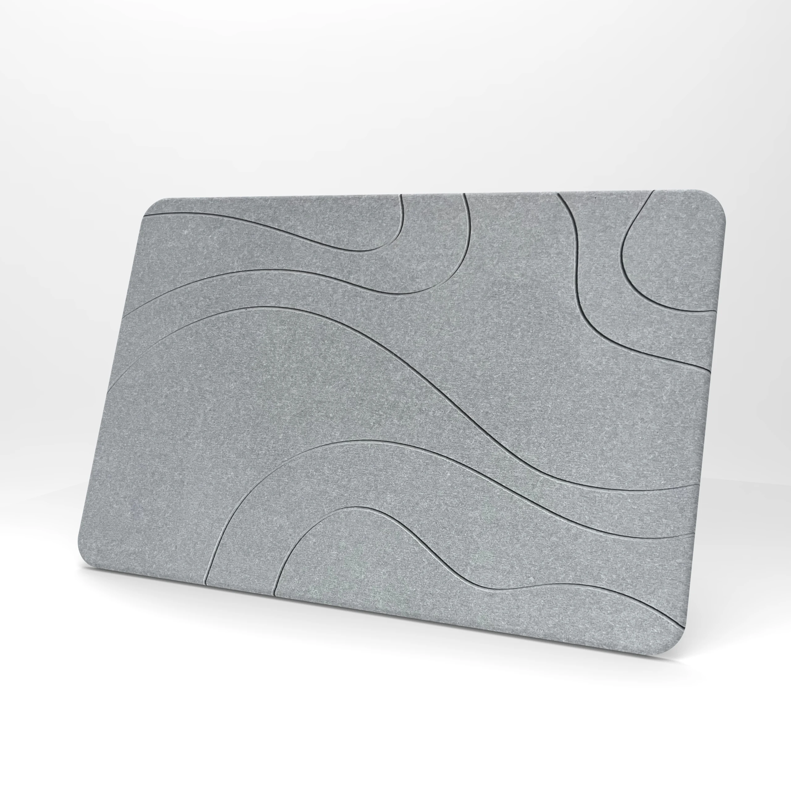 New design Diatomaceous Earth Bath Mat Fast Water Drying Diatom Mud Foot Pad Bathroom Floor Mats
