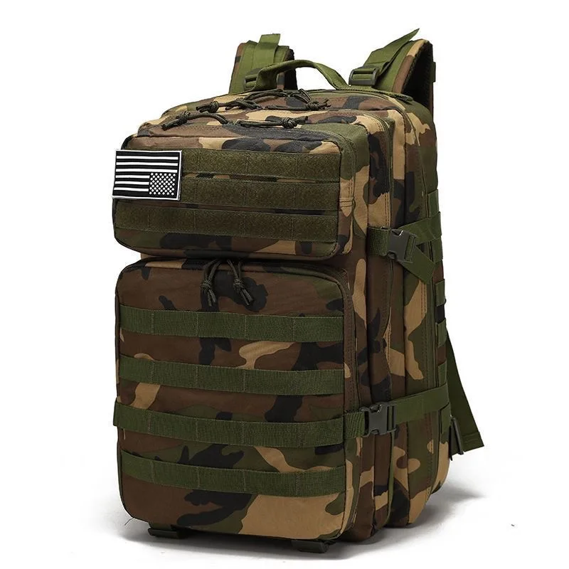 Outdoor  backpack multifunctional large-capacity camouflage field camping waterproof sports boarding Mountain Shoulder Bag